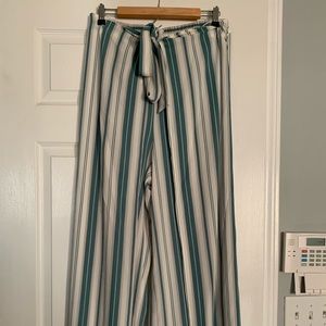 Rue+ Wide Leg Tie Front Pants
